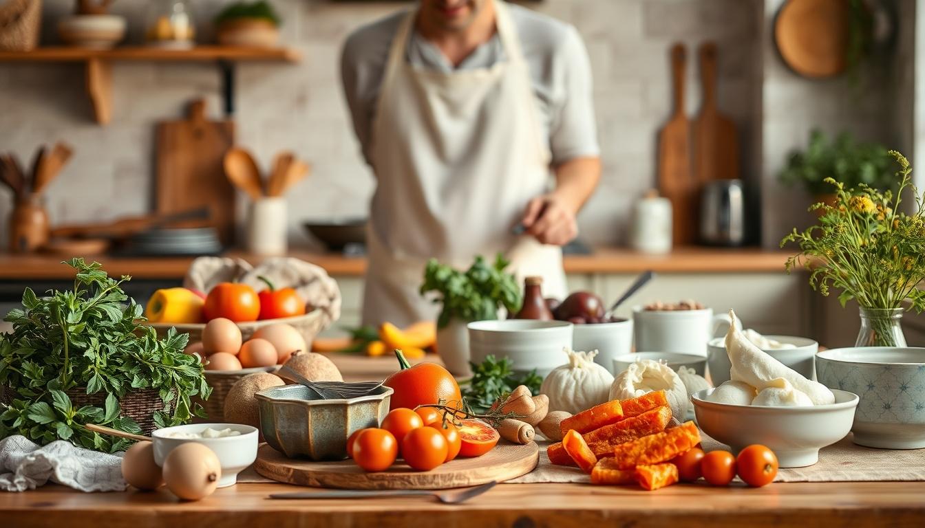 Fresh seasonal cooking dish